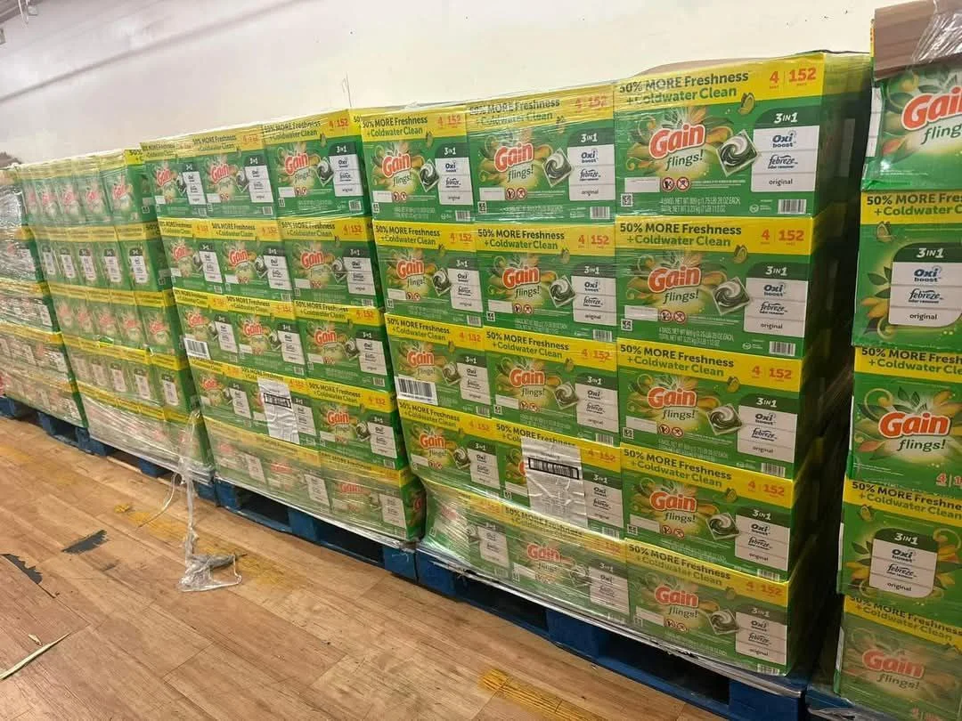 Gain Flings! 3-in-1 Laundry Detergent Pacs Pallet